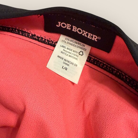 Joe Boxer Black and Pink Polka Dot Ruffle One Piece Swimsuit Size Large Swim - Picture 6 of 6